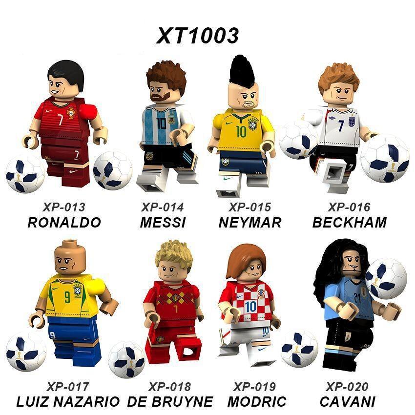 ブロック互換 レゴ 互換品 レゴミニフィグ サッカー選手8体 ボール付き 
