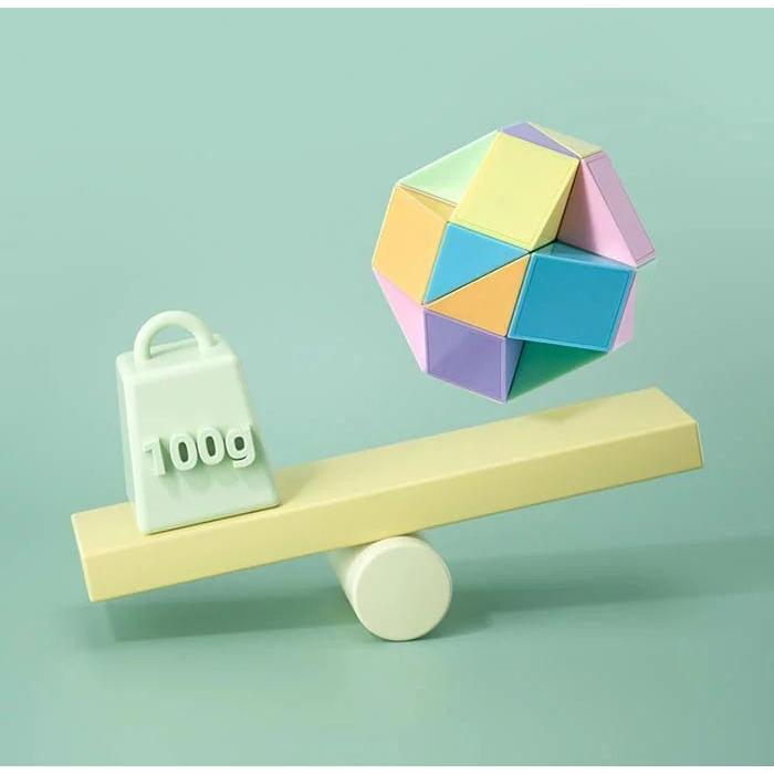 ルービックスネーク　知育玩具　パズル　立体パズル　スネークキューブ　 観察力　創造力　ツイスト　暇つぶし　おもちゃ　男の子　女の子　子ども｜fkd-shop｜06