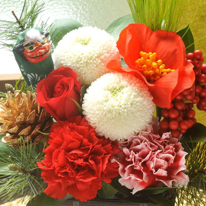 FlowerKitchen 【完売】正月飾り 正月 花 2026 獅子舞アレンジ