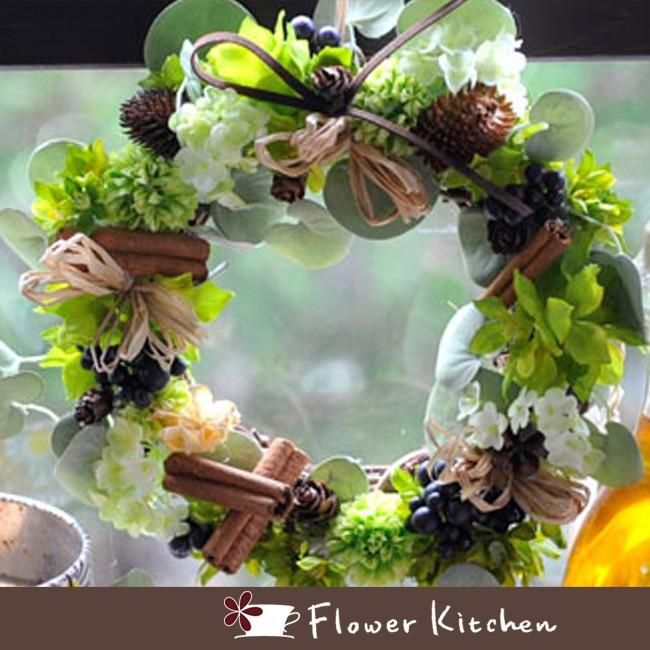 ナチュラル素材のインテリア リース Lサイズ Rice Large Flowerkitchen Jiyugaoka 通販 Yahoo ショッピング