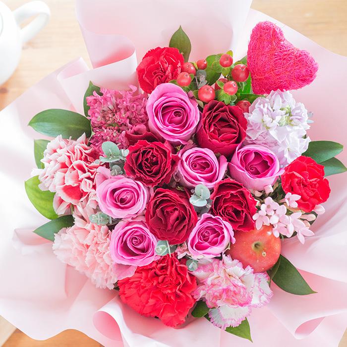 FlowerKitchen 花 フラワーアレンジ 誕生日 ギフト 「ロゼットアレンジ