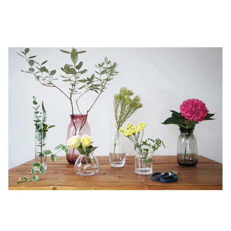 FlowerKitchen フラワーベース1個 硝子ベース 花瓶 ボブクラフト