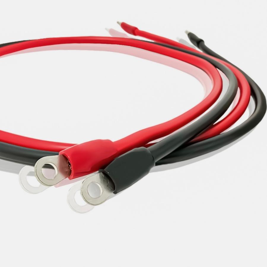 バッテリーケーブル IV 8sq 赤・黒セット 0.3m〜5m 600V 両端に丸形