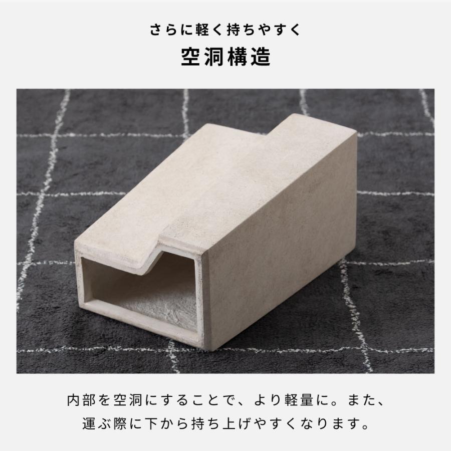 東谷 サイドテーブル コンクリート調 高さ46cm モダン 北欧 シンプル