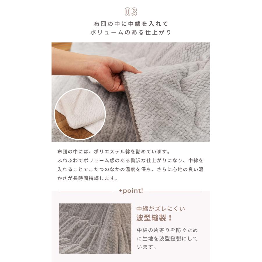 新品】☆ミニコタツ3点セットBR☆ 東谷 こたつセット 3点 こたつテーブル 75×75 正方形 フランネル 床暖