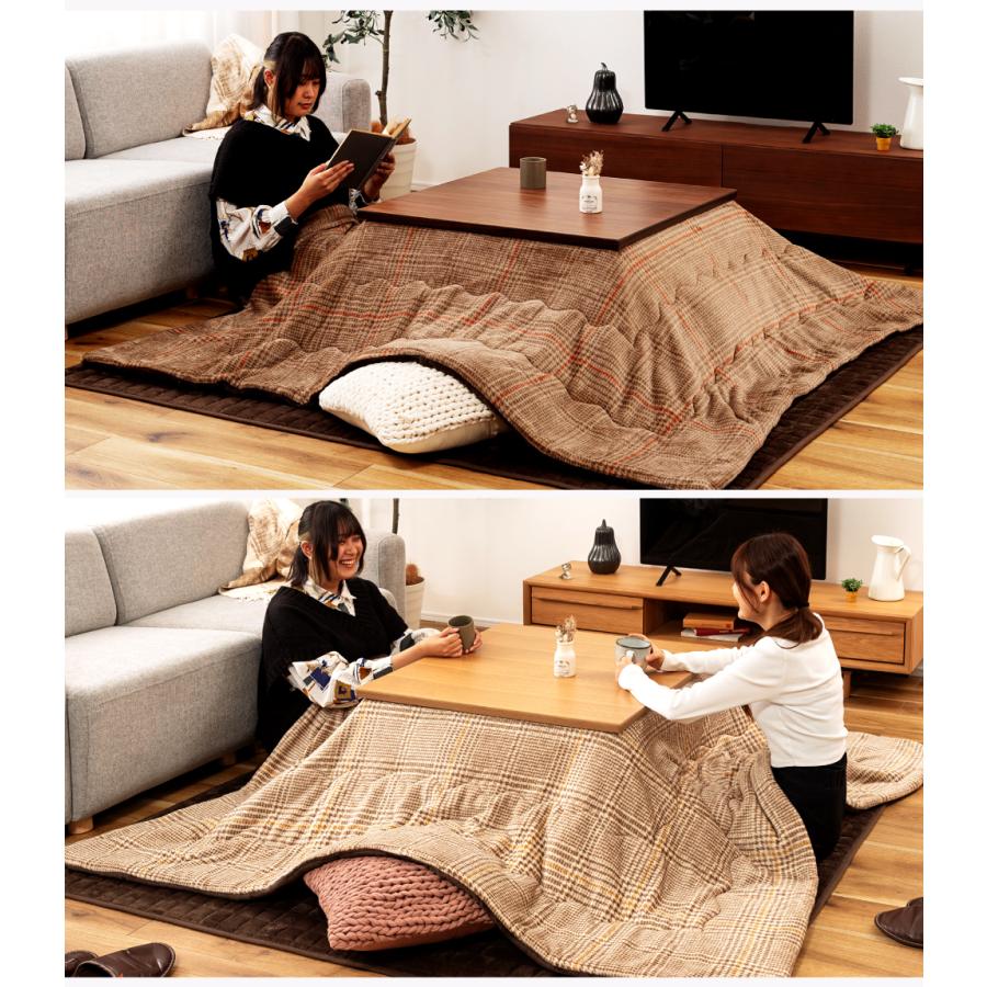 東谷 こたつ布団 正方形 190×190 おしゃれ かわいい 省スペース 裏起毛