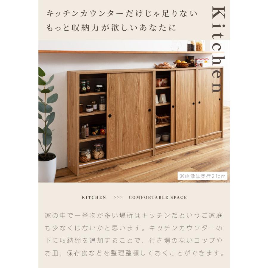 東谷 カウンター下収納 可動棚 幅60cm 奥行選べる トイレ 本棚 棚