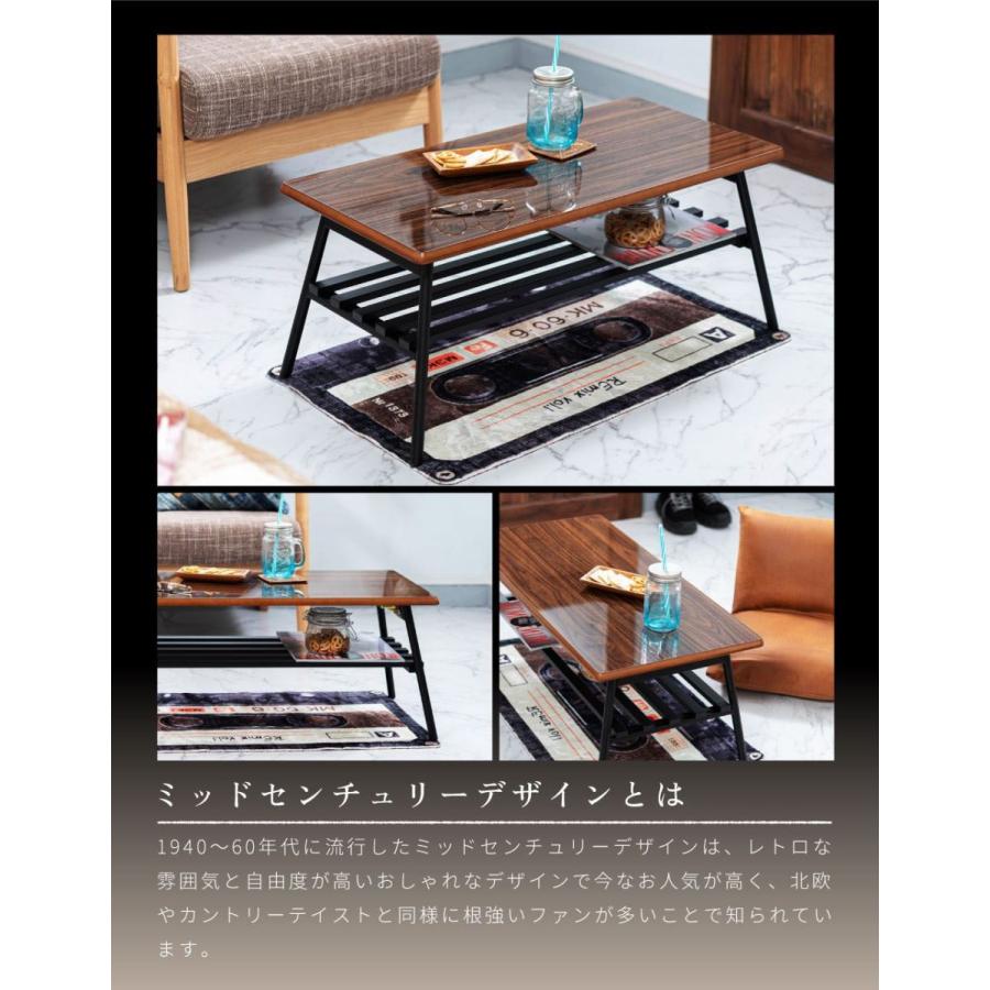 売れ筋がひ贈り物 ローテーブル 棚付き 幅80cm おしゃれ シンプル テーブル 折りたたみ 鏡面 簡易テーブル コンパクト Cisama Sc Gov Br