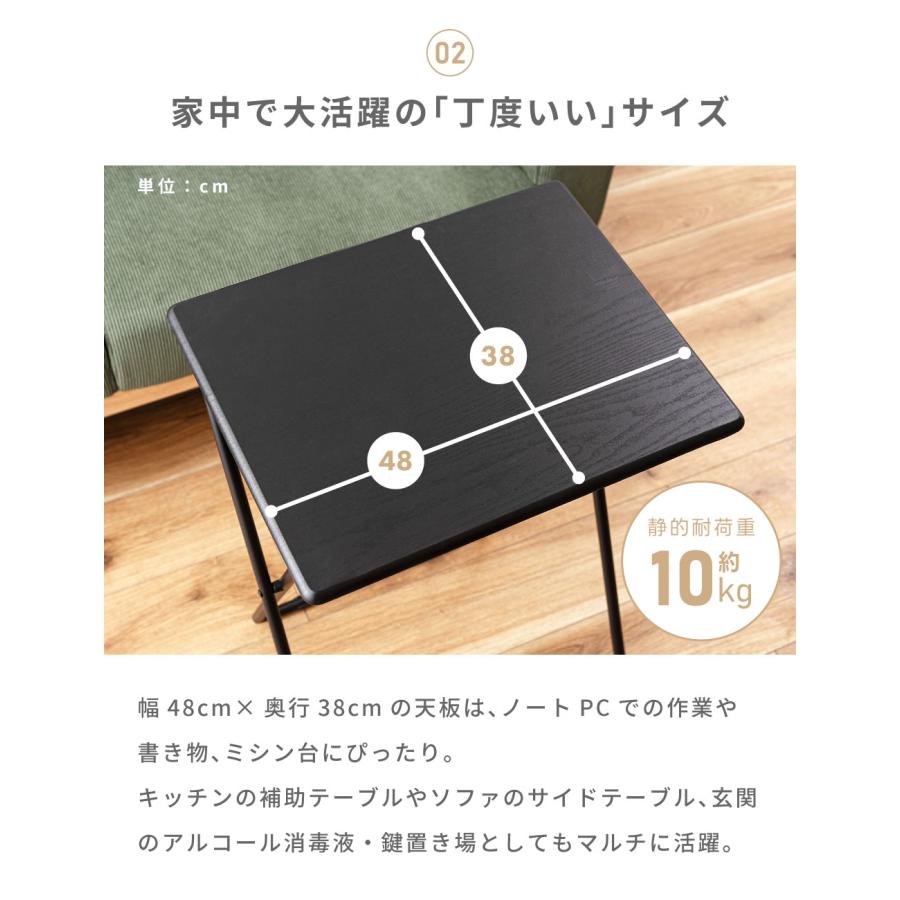 おこべり①机 東谷 デスク 折りたたみ コンパクト 作業机 コンソール 玄関 ミニ 電話