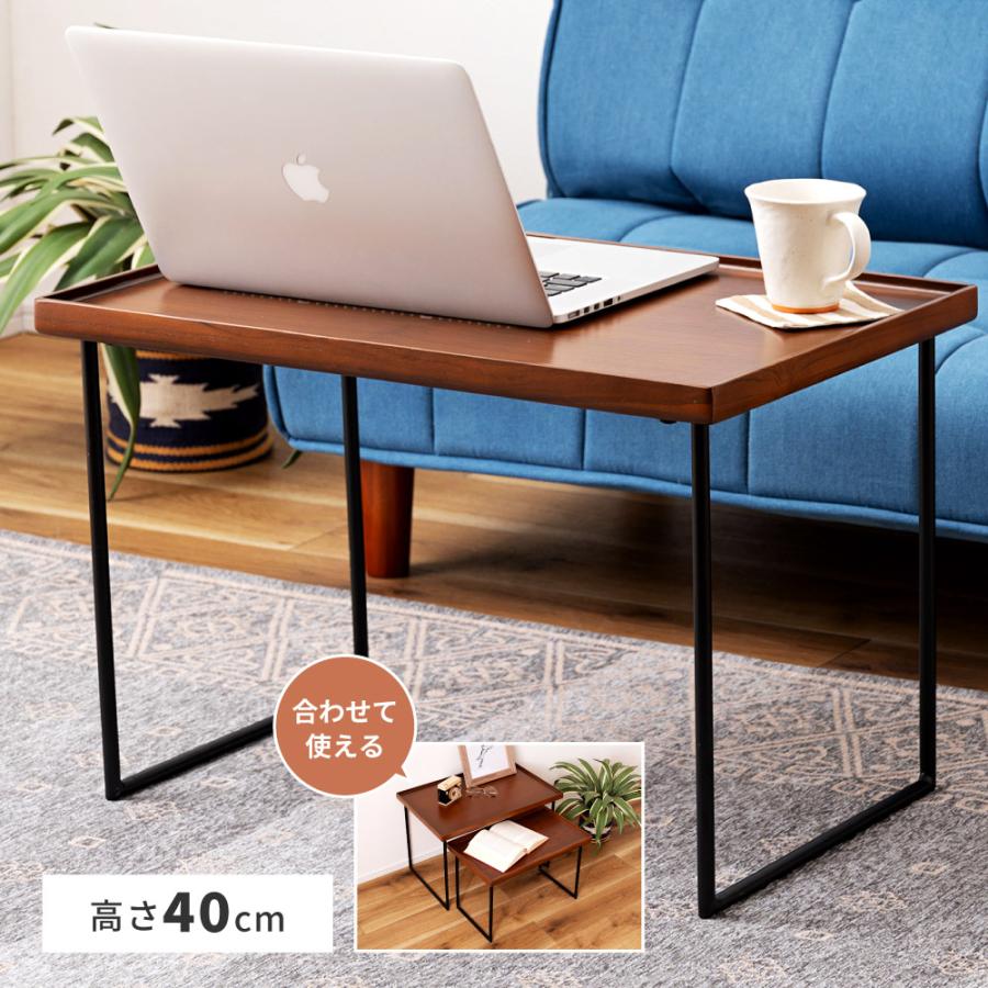 東谷 サイドテーブル 幅60 高さ40 テーブル 軽量 コンパクト スチール