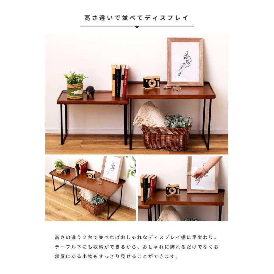 東谷 サイドテーブル 幅60 高さ40 テーブル 軽量 コンパクト スチール