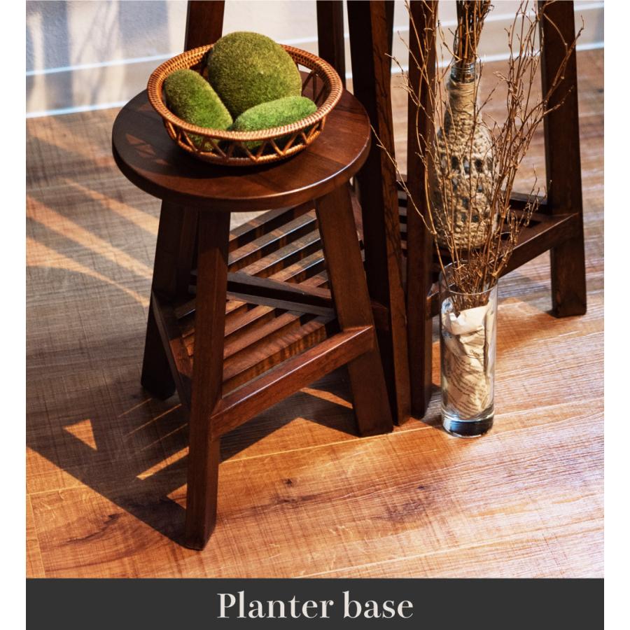 プランタースタンド 2段 北欧 直径28cm ベース 丸型 ラック おしゃれ