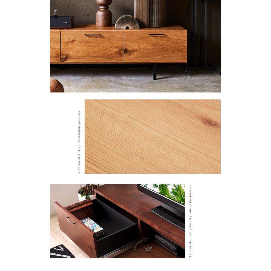 東谷 テレビ台 ローボード 収納 幅160cm 引き出し 日本製 コード穴