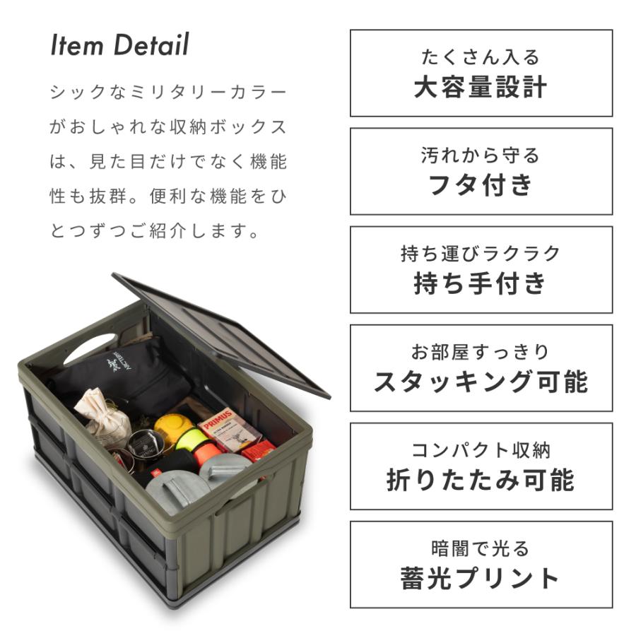 東谷 収納ボックス 折りたたみ フタ付き 蓄光 収納 光る おしゃれ 屋外