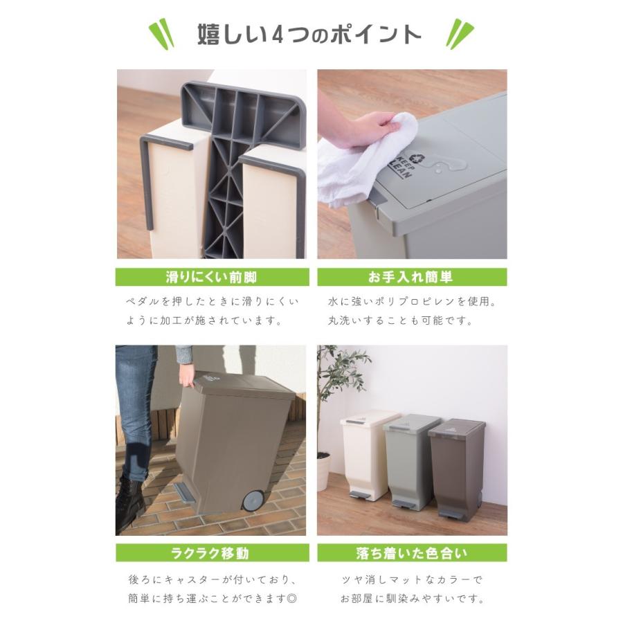 東谷 ゴミ箱 45リットル おしゃれ スリム 幅26cm 屋外 キッチン