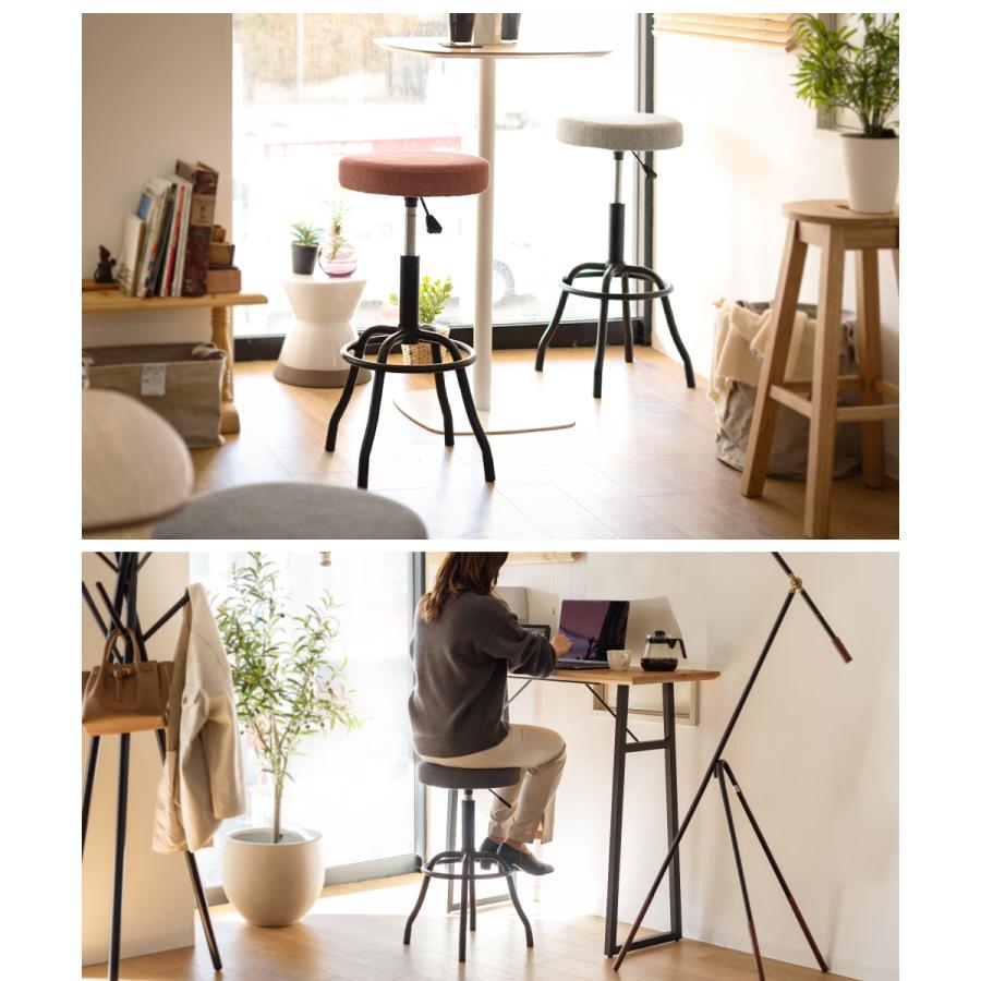 スツール カウンターチェア 丸椅子 昇降式 回転 金属 スチール イエロー 黒色 スツール カウンターチェア 丸椅子 昇降式 回転 金属 スチール