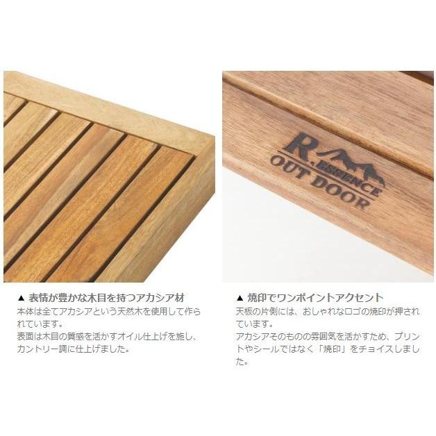 東谷 アウトドアテーブル 折りたたみ 木製 サイドテーブル ソロ ウッド