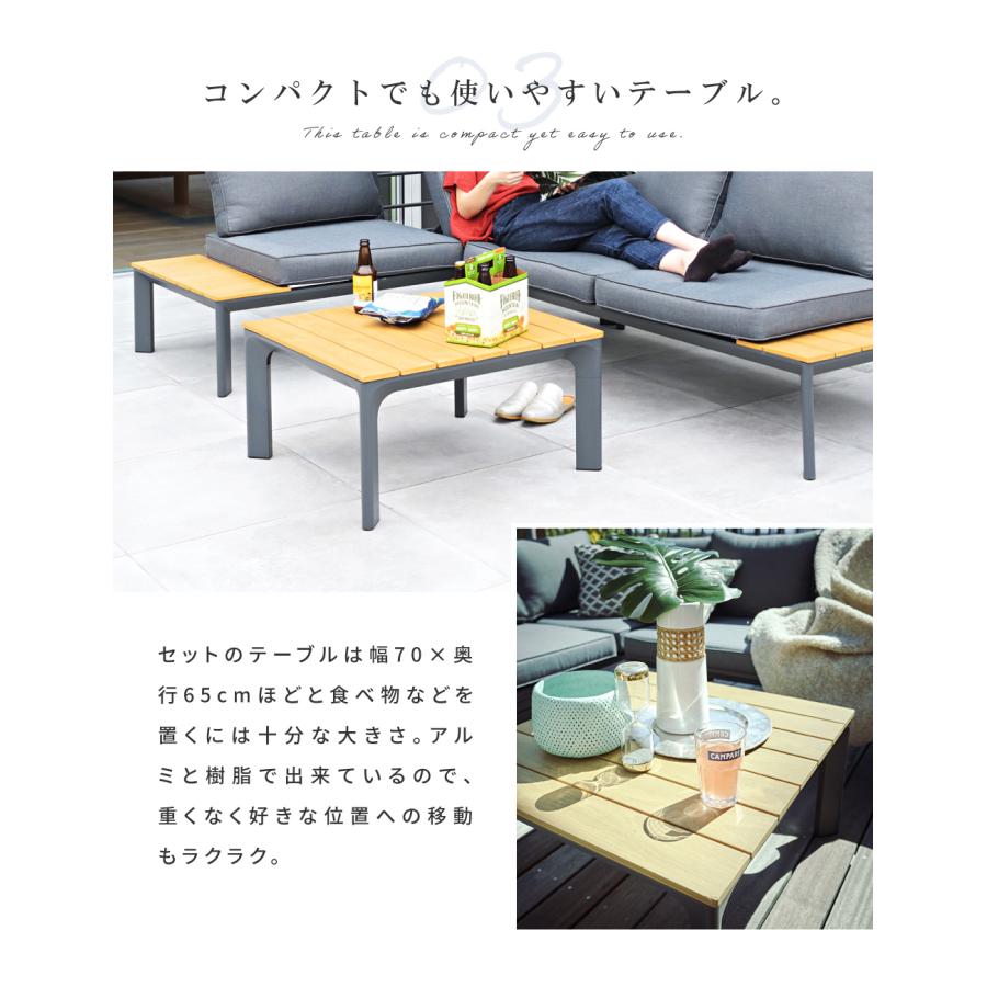 ガーデン テーブル セット コーナーソファ L字型ソファ カウチ ガーデン テーブル セット コーナーソファ L字型ソファ カウチ