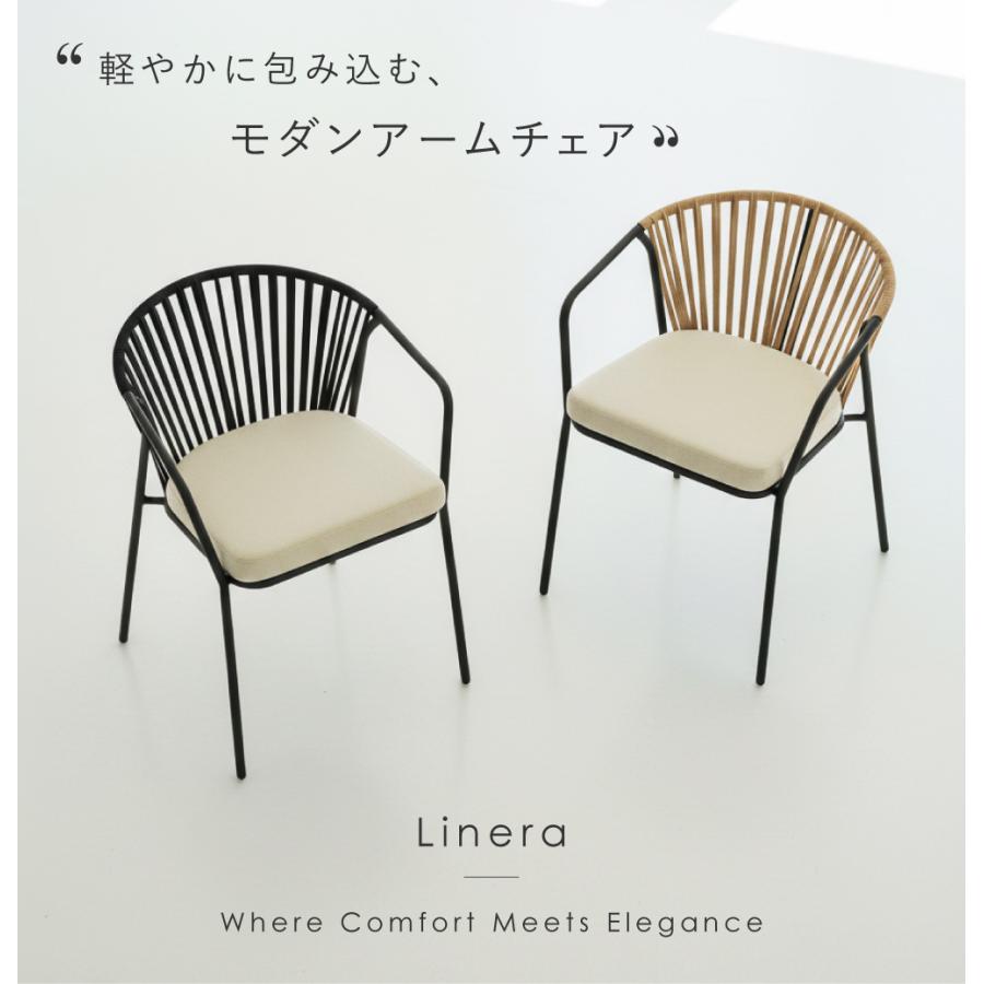 ダイニングチェア アームチェア 完成品 組立不要 グランピング モダン