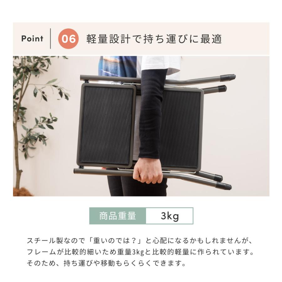 東谷 踏み台 脚立 2段 折りたたみ 軽い 耐荷重100kg スチール 軽量