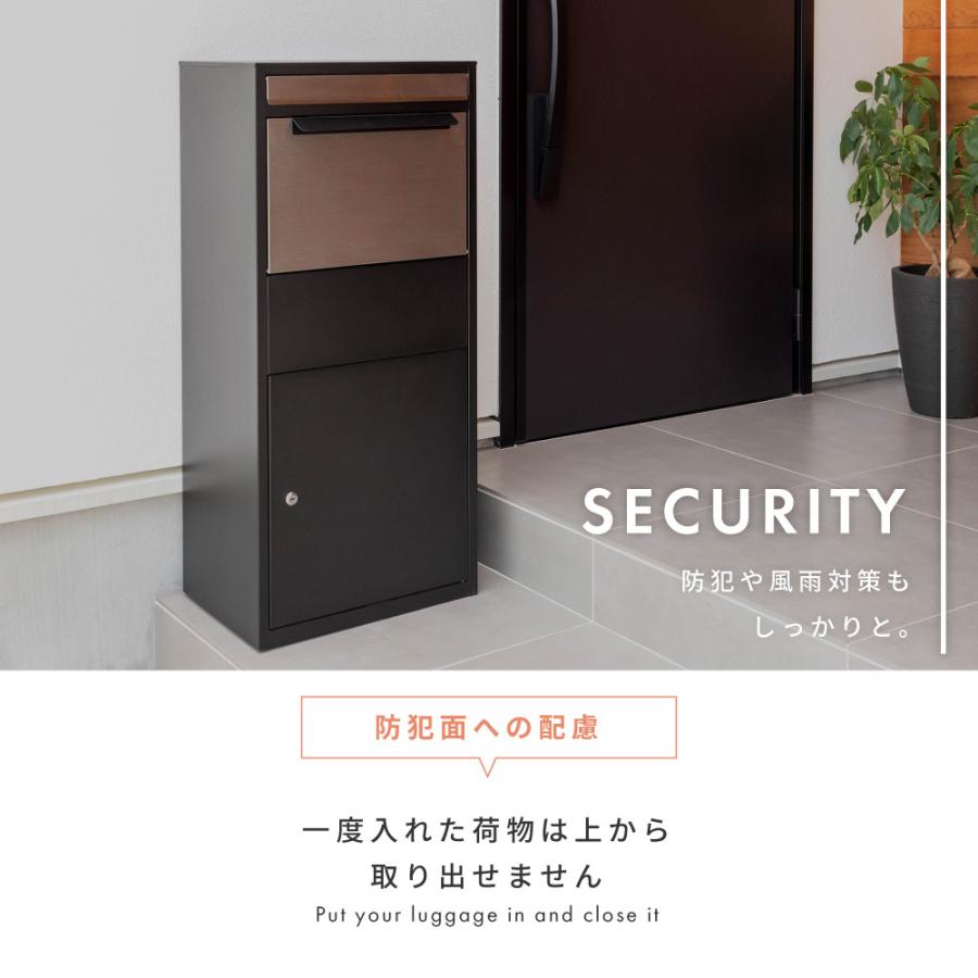 東谷 宅配ボックス 鍵付き ポスト 郵便受け ポスト一体型 戸建て