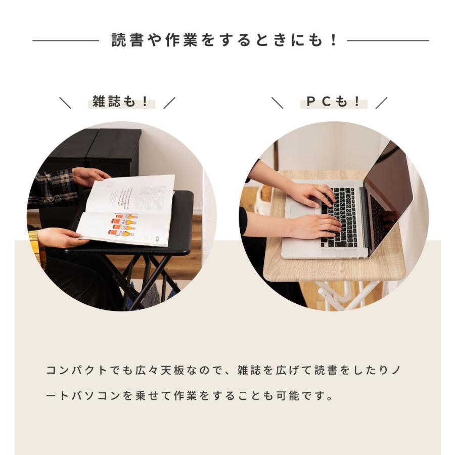 東谷 デスク 机 折りたたみ式 キャスター付き コンパクト 持ち運び