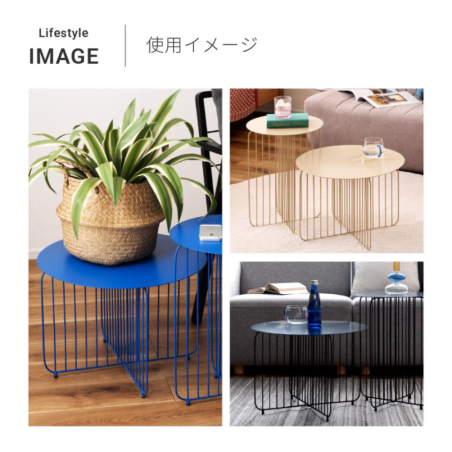 ステンレス製 サイドテーブル 北欧風 モダン インダストリアル 東谷 サイドテーブル 机 スチール シンプル モダン アジャスター