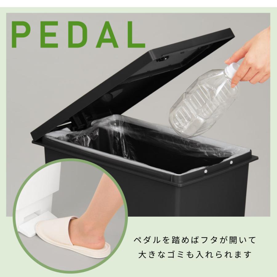 バス用ゴミ箱 20L ペダル式 ペダル式ゴミ箱 20L ふた付き ペダル開閉式 ごみばこ ペール くず入れ