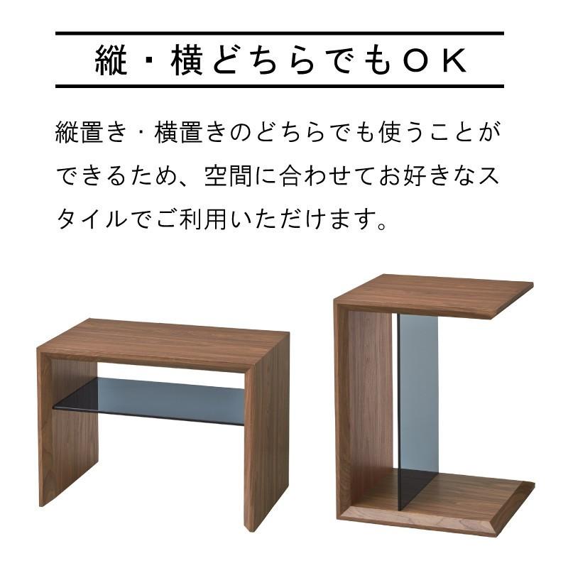 東谷 サイドテーブル おしゃれ 2WAY 縦置き ベッド ナイトテーブル