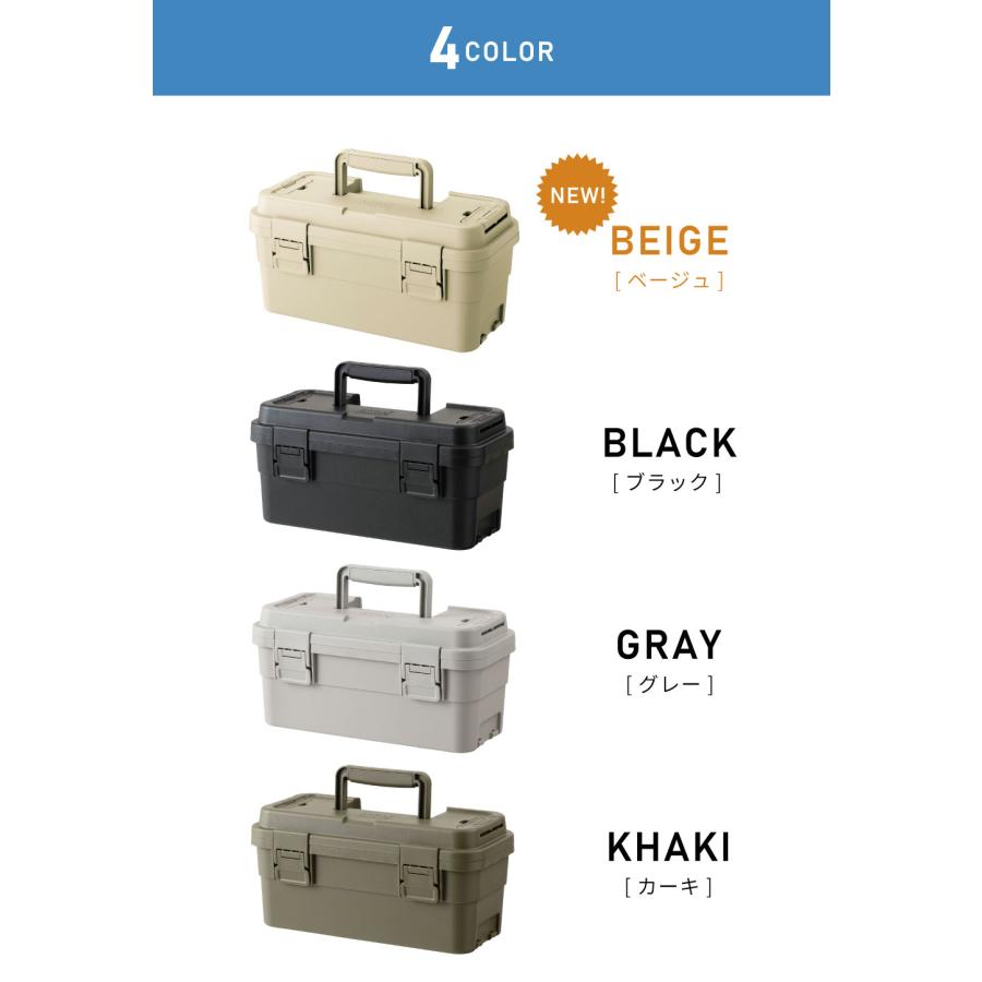 東谷 トランクカーゴ 6.5L 取っ手付き プラスチック 工具入れ コンテナ