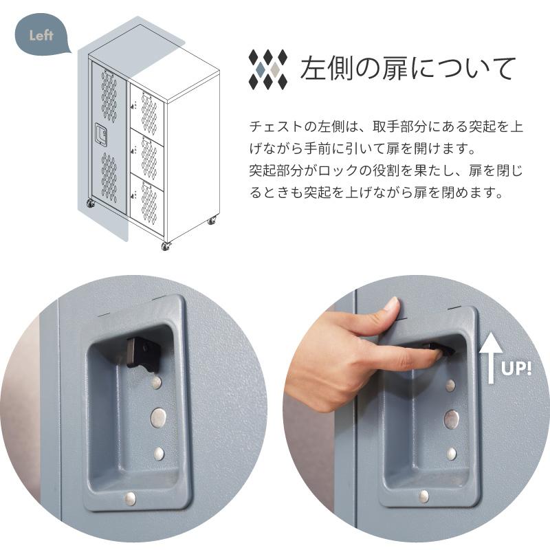 東谷 チェスト キャビネット 扉付き キャスター付き 開き戸 学校