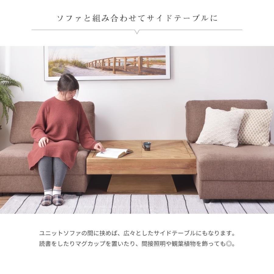 東谷 センターテーブル 木製 正方形 幅100 古材 天然木 リビング 東谷 センターテーブル 木製 正方形 幅100 古材 天然木 リビング