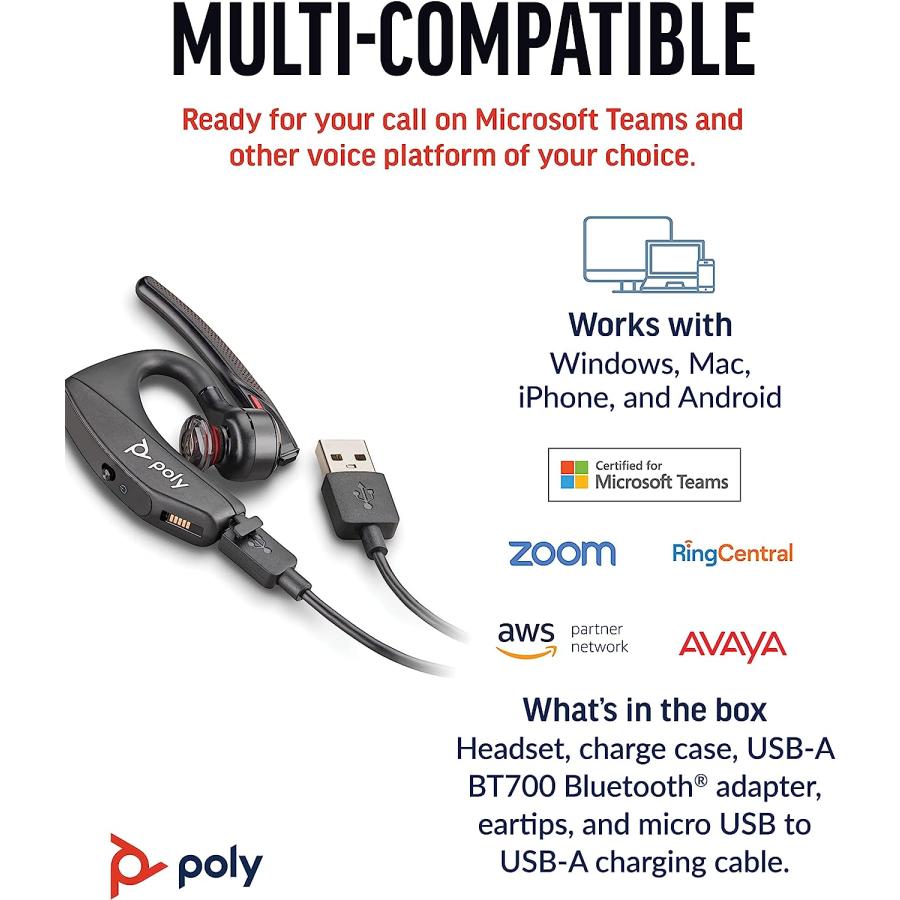 Voyager Poly 5200 UC Bluetooth PC接続用 BT700ドングル 専用 Voyager Poly 5200 UC Bluetooth PC接続用 BT700ドングル 専用