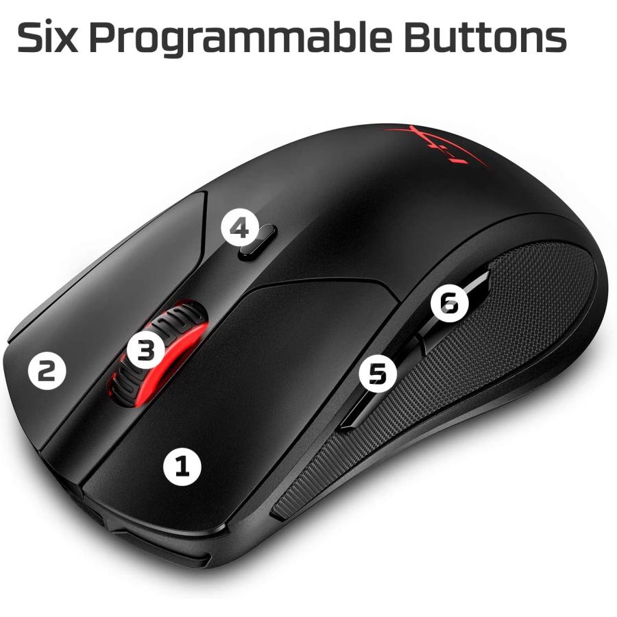 HyperX Pulsefire Dart RGB ワイヤレスゲーミングマウス HX