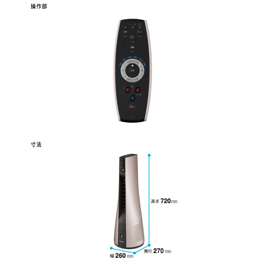 外箱に傷みあり シャープ イオン発生機 スリムイオンファン HOT&COOL