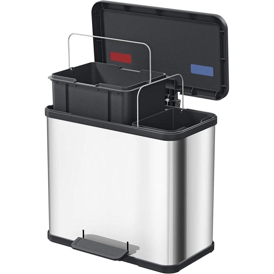 大きな取引 (ハイロ) Hailo ペダル式ゴミ箱 60103 エコデュオ 26(9L+17L) ステンレス - インテリア雑貨 大きな取引 (ハイロ) Hailo ペダル式ゴミ箱 60103 エコデュオ 26(9L+17L) ステンレス - インテリア雑貨