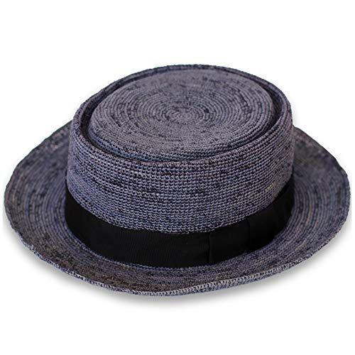 新しいコレクション 田中帽子店 Ukh054 Brice ブリス ラフィア ポークパイハット 59cm リボン メンズ レディース カンカン帽 大きいサイズ 新発売の Www Tiebreak Fr