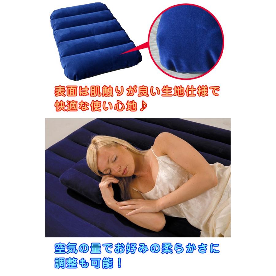 キャンプ 枕 エアーピロー インフレータブル ピロー 空気 クッション