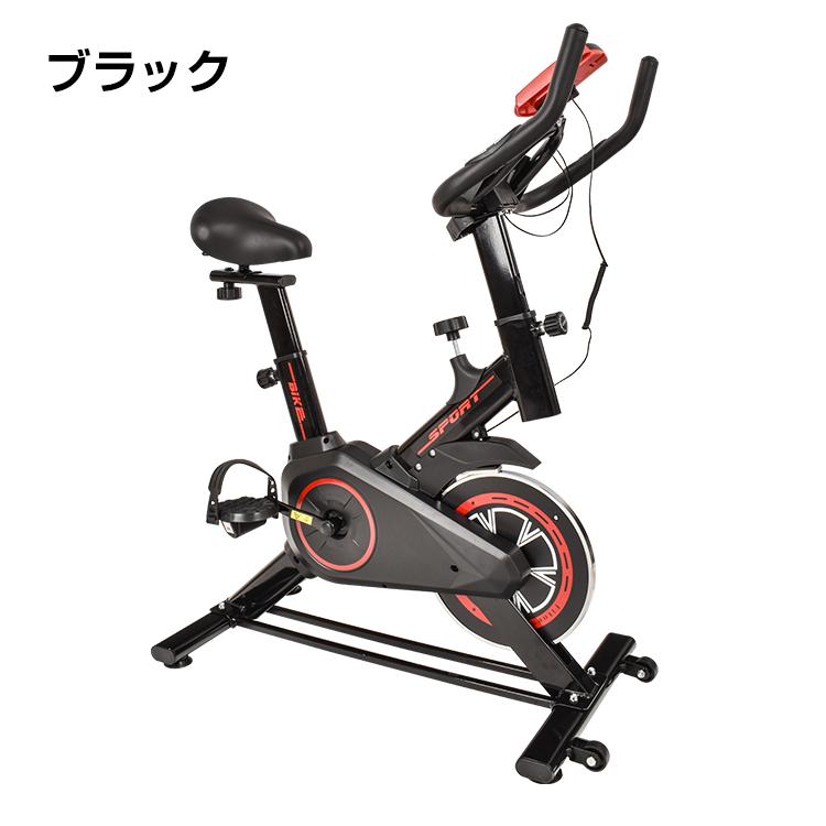 フィットネスバイク 家庭用 静音 トレーニング 多機能 メーター ベルト式 負荷調整 キャスター 運動不足解消 エクササイズ 自宅 de018 |  | 14