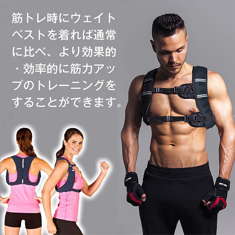 トレーニングウェア  ベスト レディース  メンズ  10kg  トレーニングベルト ホームジム 筋トレ ウェイト ウェイトベスト ベルト 自宅 ウエイトベスト |  | 02