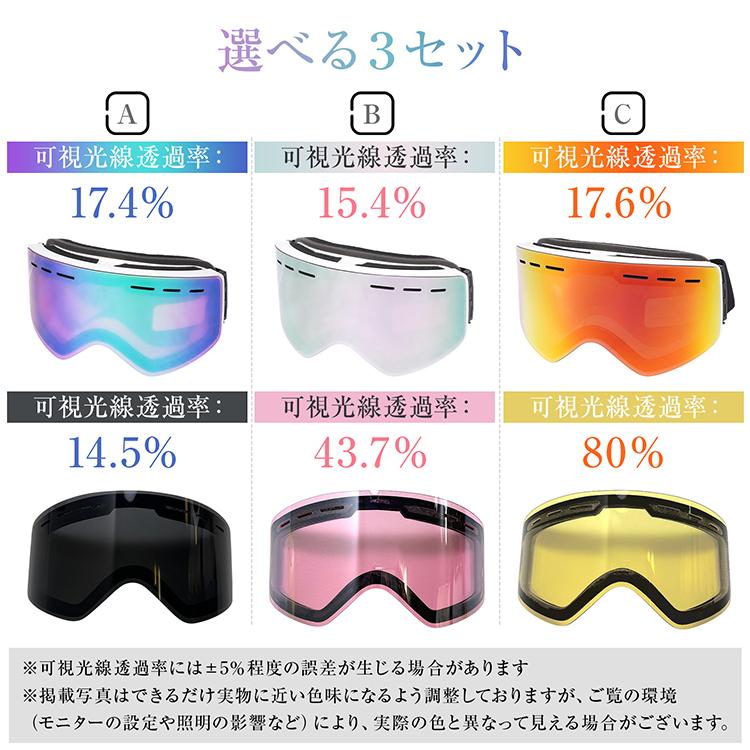 スキーゴーグル スノーボード ゴーグル レディース メガネ対応