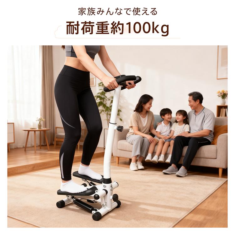 ステッパー ハンドル付き 静音 足踏み 健康器具 ダイエット器具 運動器具 健康ステッパー 足踏み健康器具 ハンドル付きステッパー 高齢者 足の運動器具 テレビ |  | 09