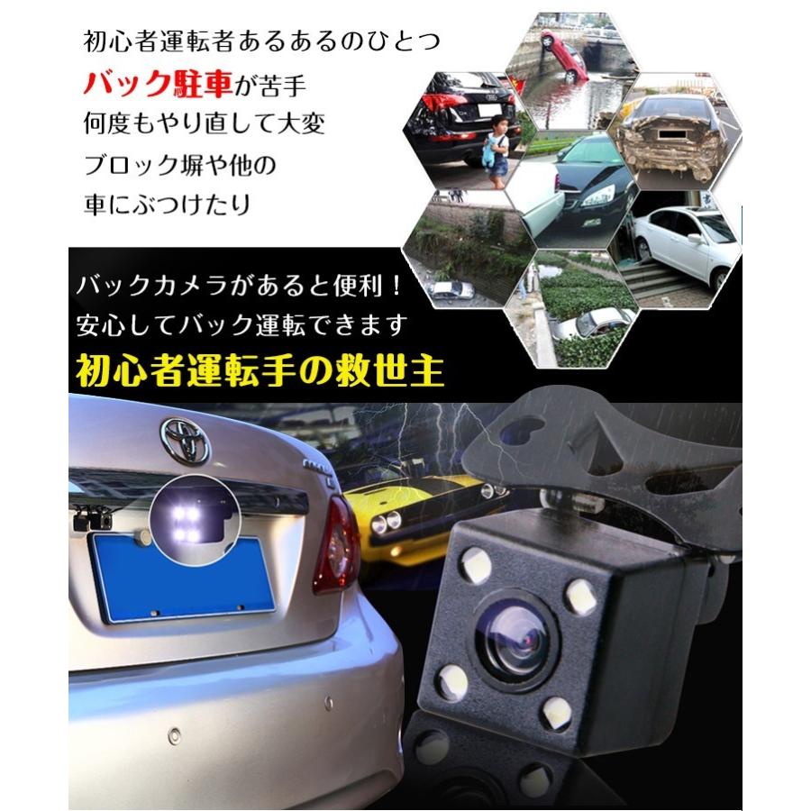 車載カメラ 進行方向予測機能 バックカメラ Ccdバックカメラ ガイドライン表示有 小型 防水 広角 バック駐車 事故防止 ドライブレコーダー E103 E103 Fkstyle 通販 Yahoo ショッピング