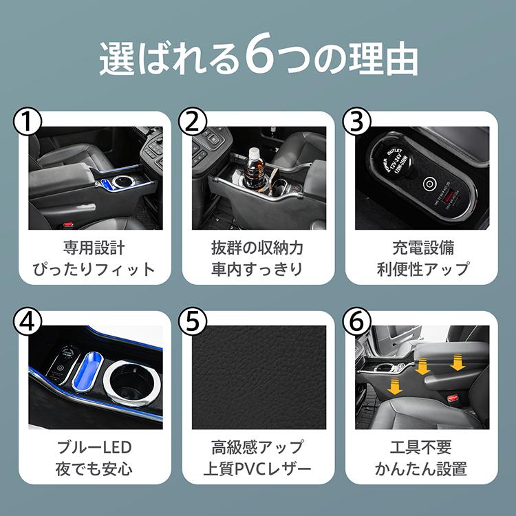 ステップワゴン コンソールボックス センターコンソール アームレスト led スマホホルダー 携帯ホルダー ドリンクホルダー センターコンソール USB 内装 肘置き |  | 03