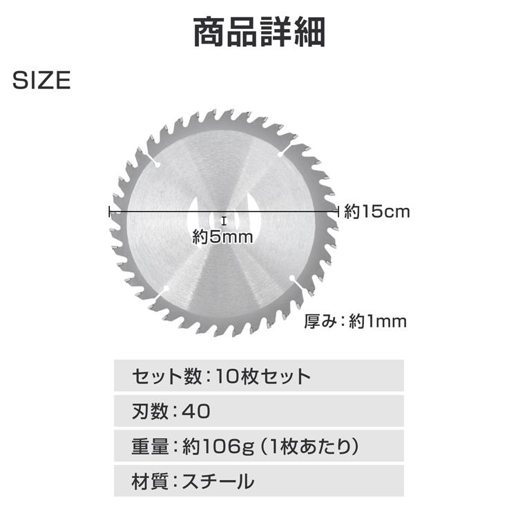 草刈り機 替え刃 チップソー 10枚セット 草刈機 草取り 刈り払い機