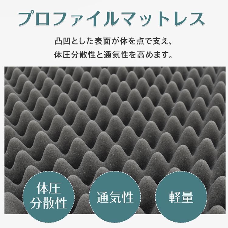 マットレス シングル 三つ折り 高反発 洗える 消臭 軽量 折りたたみ
