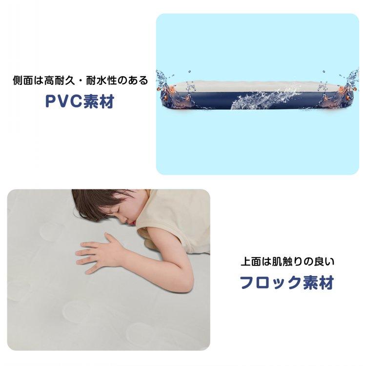 エアーベッド エアーマットレス 厚さ25cm シングル ライト付き 充電式