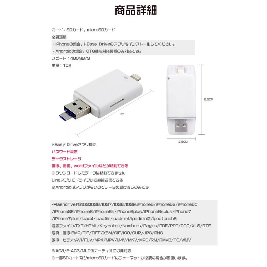 I Flashdrive Hd カードリーダー Usb メモリ 外付け Iphone Android インターネット不要 画像 データ移動 スマホ Pc Sdカード Usb Microusb Mb066 Mb066 Fkstyle 通販 Yahoo ショッピング