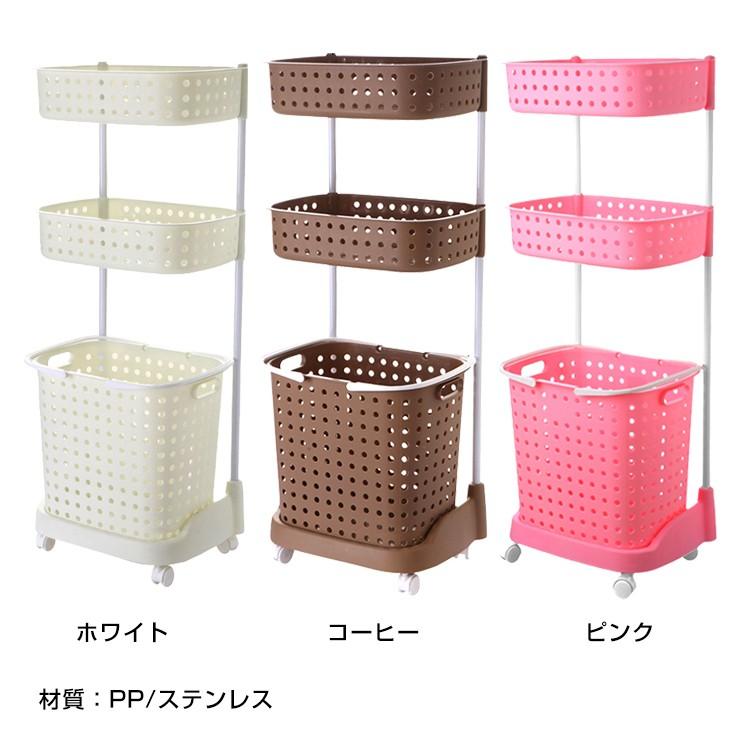ランドリー バスケット 収納 ボックス ワゴン 2段 3段 かご 洗濯 脱衣 キャスター スリム おしゃれ Ny191 Ny191 Fkstyle 通販 Yahoo ショッピング