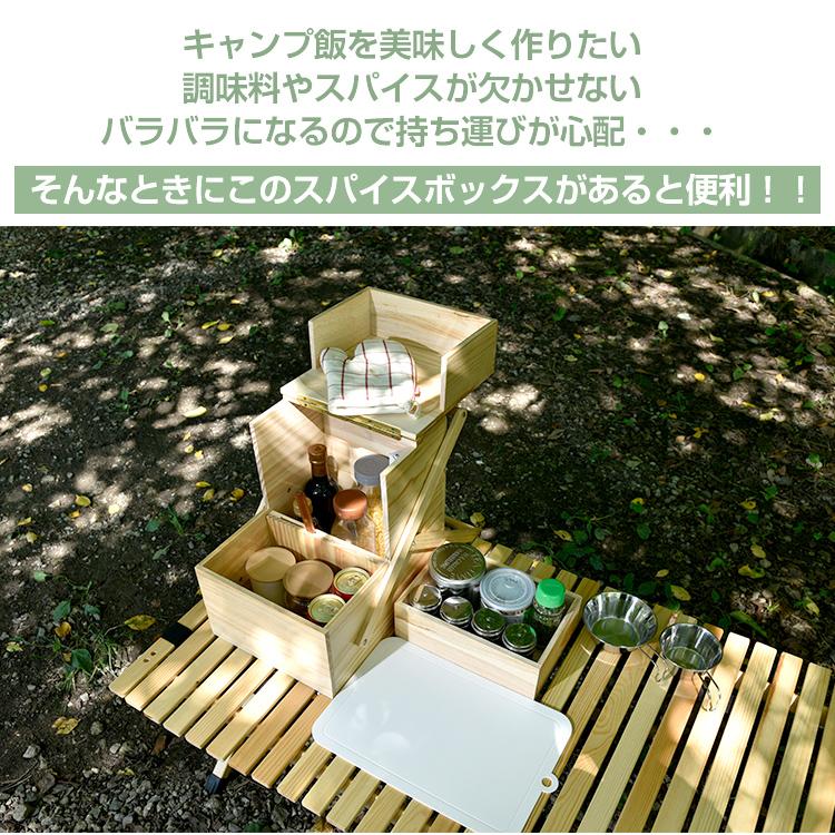 調味料 入れ 収納 ラック ケース おしゃれ スパイスボックス 木製 S 